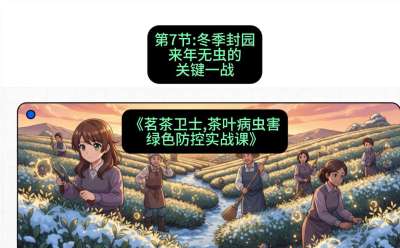 第07节：冬季封园&mdash;&mdash;来年无虫的关键一战，课程：《茗茶卫士&mdash;&mdash;茶叶病虫害绿色防控实战课》#识农AI