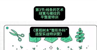 第03节：线条的艺术&mdash;&mdash;绿篱与模纹的平整度特训，课程：《景观树木&ldquo;整形外科&rdquo;造型实战特训营》#识农AI