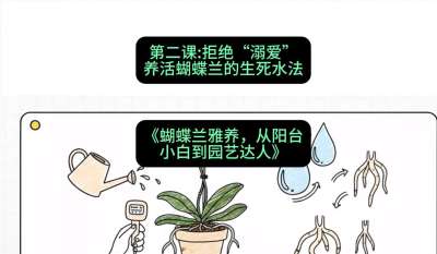 第二节：拒绝&ldquo;溺爱&rdquo;：养活蝴蝶兰的生死水法，课程：《蝴蝶兰雅养六讲：从阳台小白到园艺达人》#识农AI